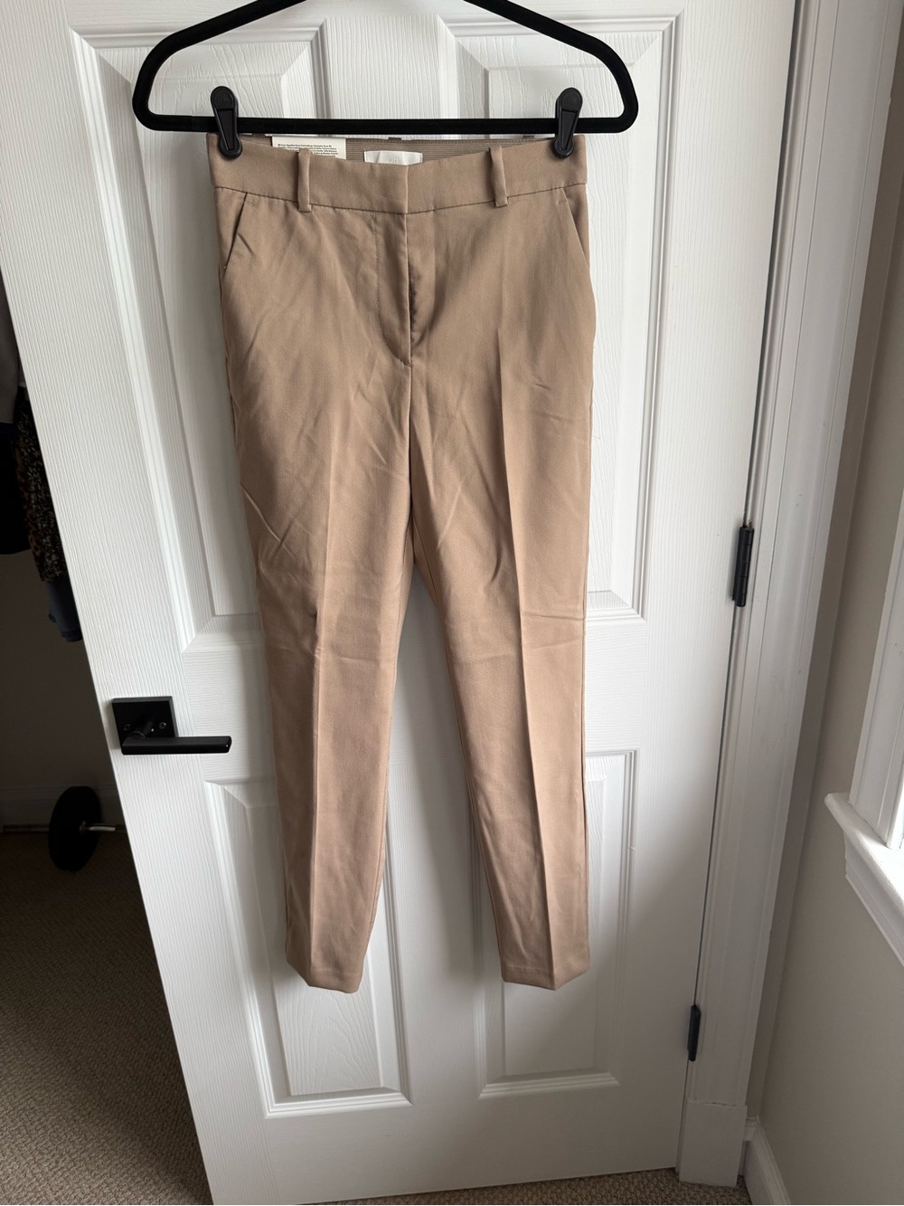 H&M Beige High-Rise Trousers